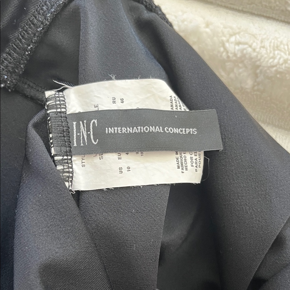 2 Day Sale! INC International Concepts Black One Piece Swimsuit! - Picture 5 of 6